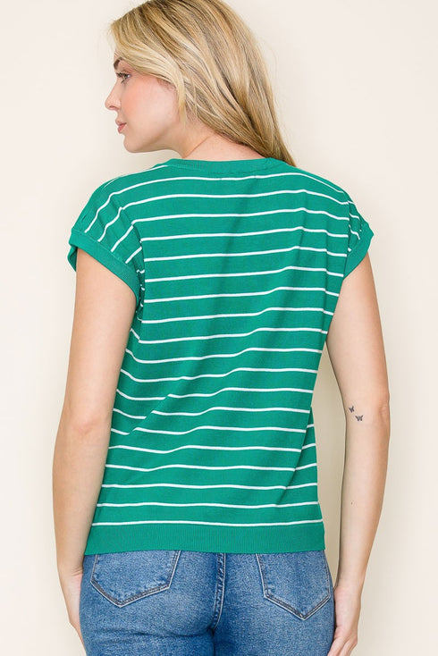 ELYSSA STRIPPED TOP